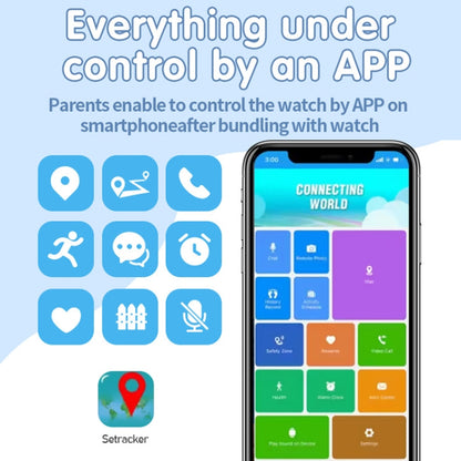 4G Kids Smart Phone Positioning Watch IP67 Waterproof / Video / Voice Calling(Black) by buy2fix