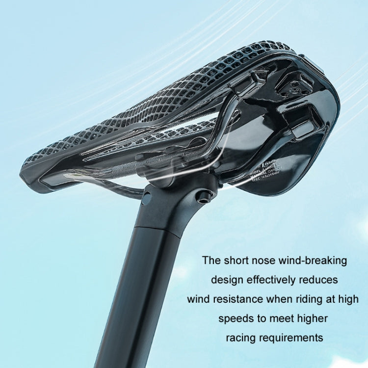 WEST BIKING Road Bicycle Carbon Fiber Ultralight Breathable Seat(Black) - Bicycle Saddle by WEST BIKING | Online Shopping UK | buy2fix