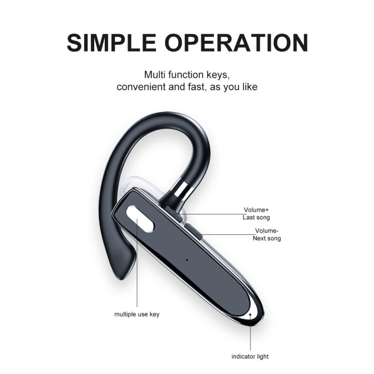 Bluetooth Earphone With Digital Display Charging Compartment Sports Wireless Earphone(530-2) - Bluetooth Earphone by buy2fix | Online Shopping UK | buy2fix