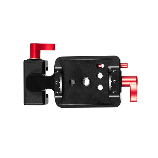 For DJI Ronin RS 3 Pro / RS 3 / RS 2 Vertical Shooting Plate Mount Stabilizer Accessories(Red) by buy2fix