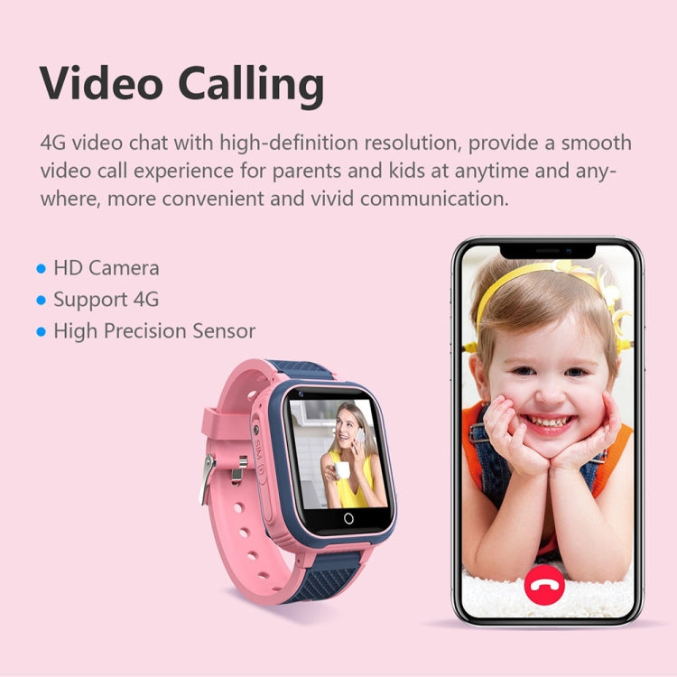 LT21 1.4-Inch 4G Global Full Network IP67 Waterproof WIFI Children Smart Watch(Pink) by buy2fix