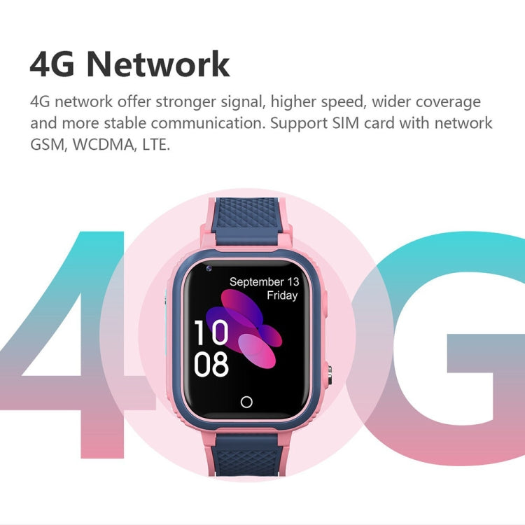 LT21 1.4-Inch 4G Global Full Network IP67 Waterproof WIFI Children Smart Watch(Pink) by buy2fix