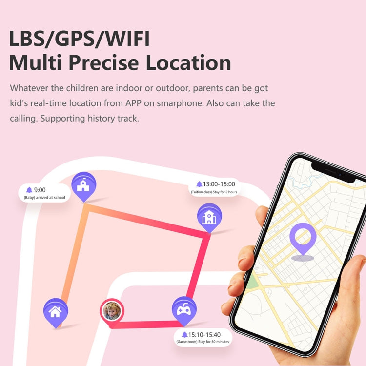 LT21 1.4-Inch 4G Global Full Network IP67 Waterproof WIFI Children Smart Watch(Pink) by buy2fix