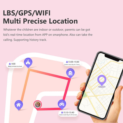 LT21 1.4-Inch 4G Global Full Network IP67 Waterproof WIFI Children Smart Watch(Pink) by buy2fix