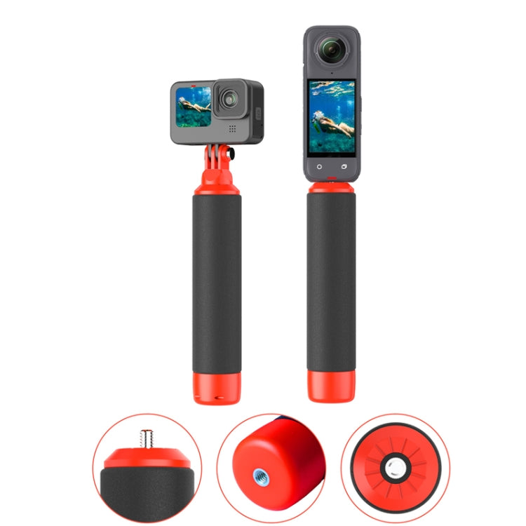Water Floating Grip with 1/4 Inch Screw and Thread For Action Camera Accessories by buy2fix