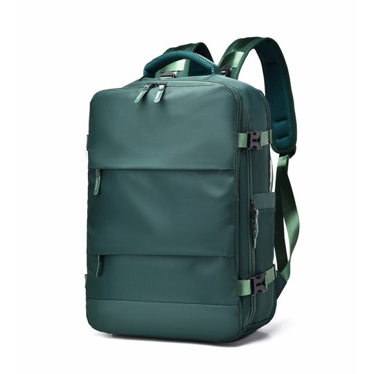 WEIXIER B692 Large Capacity Shoulder Bag Business Travel Computer Backpack(Green)