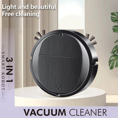 Intelligent Sweeper Robot Home Automatic 3 In 1 Integrated Cleaning Machine Vacuum Cleaner, Style: Battery White by buy2fix