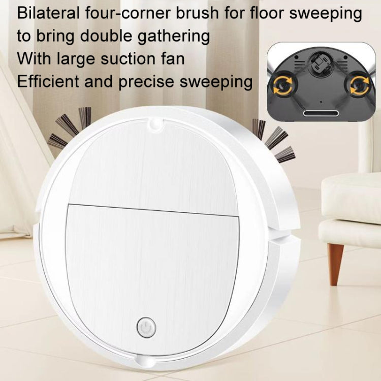 Intelligent Sweeper Robot Home Automatic 3 In 1 Integrated Cleaning Machine Vacuum Cleaner, Style: Rechargeable Black by buy2fix