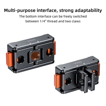 VRIG Magnetic Quick Release Adapter for Action Camera , Spec: Base+Top Cover Kit by buy2fix