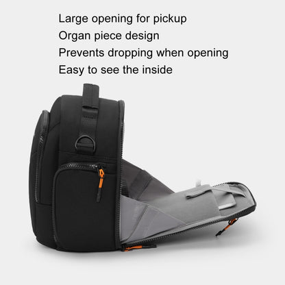 Cwatcun D140 Shoulder Crossbody Camera Storage Bag Shockproof Dropproof Leisure Outdoor Small Bag, Color: Large Black - Strap Satchel by Cwatcun | Online Shopping UK | buy2fix