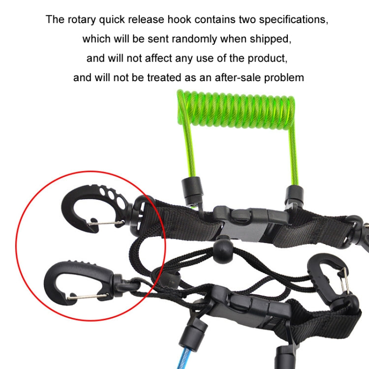 Diving Camera TPU Spring Steel Wire Retractable Anti-lost Rope, Color: Transparent Black - Diving Accessories by buy2fix | Online Shopping UK | buy2fix