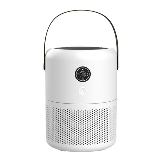 HX830 Smart Digital Display UV Ultraviolet Sterilization Desktop Negative Ion Air Purifier(White)