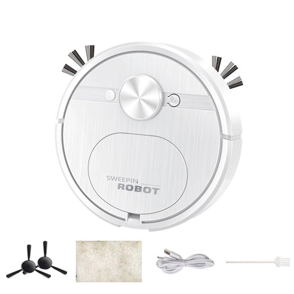 Automatic Smart Sweeping Robot Rechargeable Home 3 In 1 Floor Cleaner(White) by buy2fix