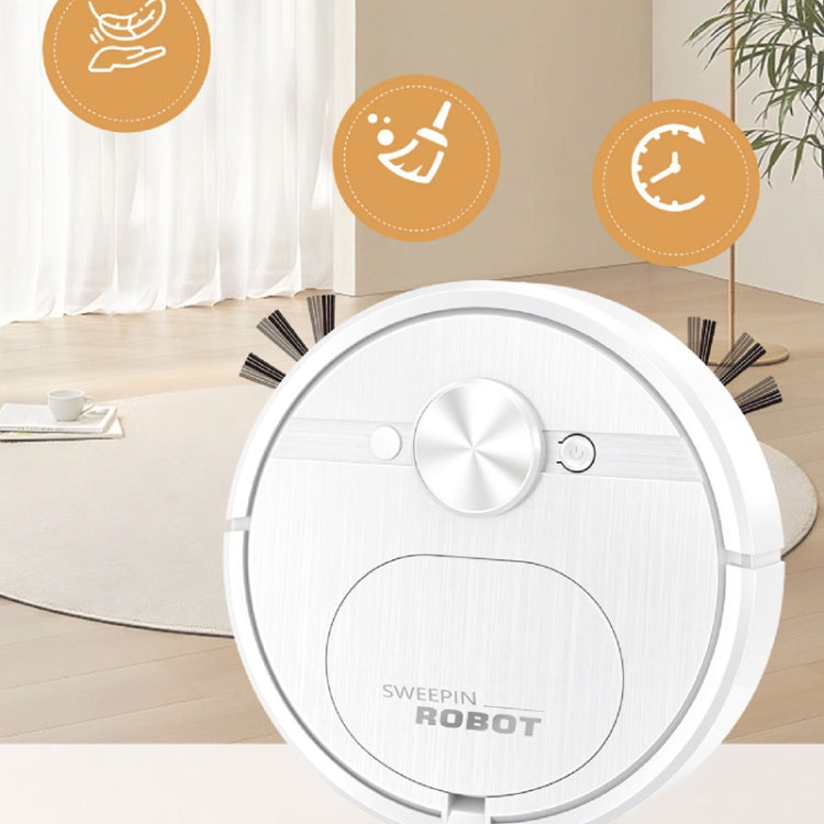 Automatic Smart Sweeping Robot Rechargeable Home 3 In 1 Floor Cleaner(White) by buy2fix
