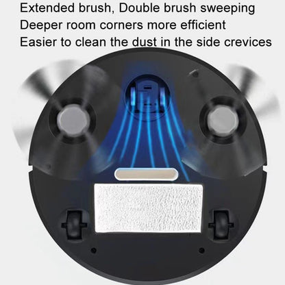 Automatic Smart Sweeping Robot Rechargeable Home 3 In 1 Floor Cleaner(Black) by buy2fix