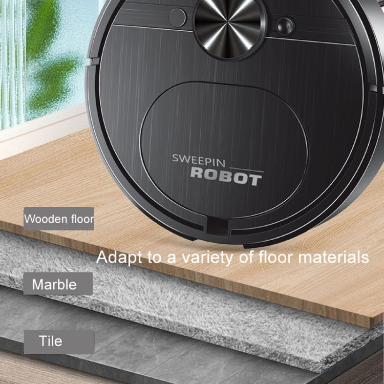 Automatic Smart Sweeping Robot Rechargeable Home 3 In 1 Floor Cleaner(Black) by buy2fix