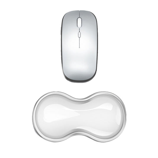 Cool Silicone Keyboard Wrist Rest Mouse Pad Relieve Wrist Fatigue, Spec: Small Transparent by buy2fix