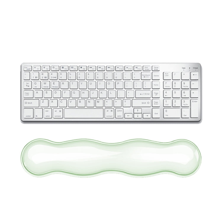 Cool Silicone Keyboard Wrist Rest Mouse Pad Relieve Wrist Fatigue, Spec: Large Green by buy2fix
