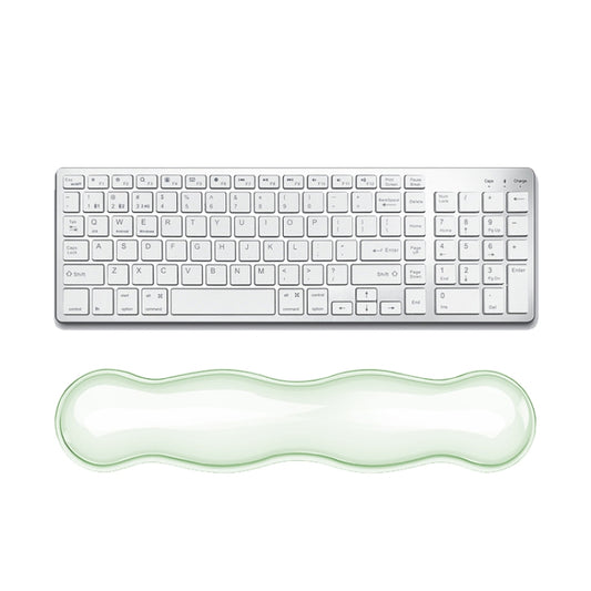 Cool Silicone Keyboard Wrist Rest Mouse Pad Relieve Wrist Fatigue, Spec: Large Green by buy2fix