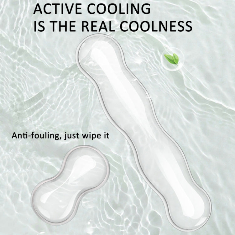 Cool Silicone Keyboard Wrist Rest Mouse Pad Relieve Wrist Fatigue, Spec: Small Green by buy2fix