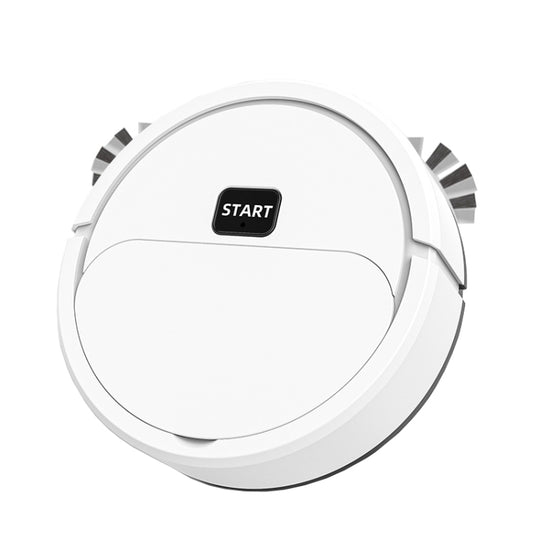 Automatic Mini Sweeping Robot Mopping Sweeping Suction 3 In 1 Cleaning Machine, Color: White Battery
