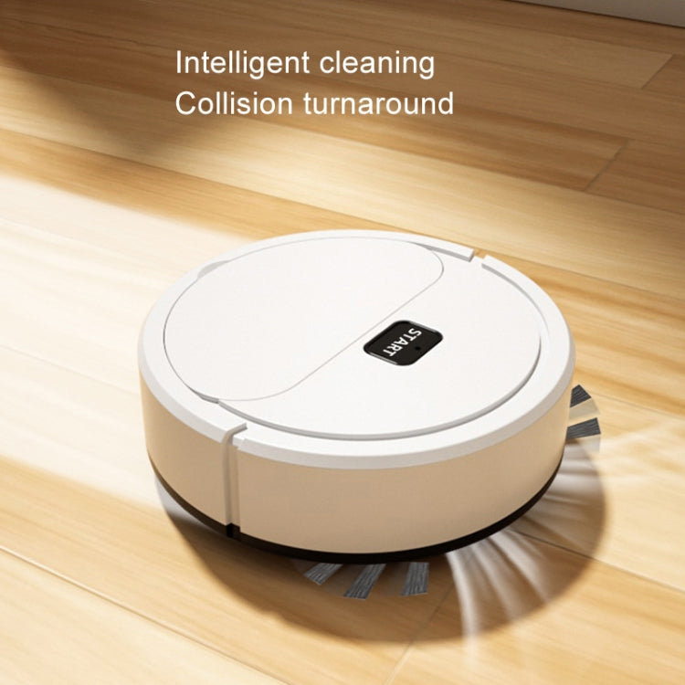 Automatic Mini Sweeping Robot Mopping Sweeping Suction 3 In 1 Cleaning Machine, Color: White Rechargeable by buy2fix