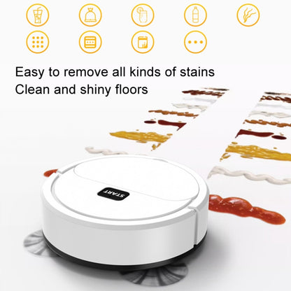 Automatic Mini Sweeping Robot Mopping Sweeping Suction 3 In 1 Cleaning Machine, Color: White Battery by buy2fix