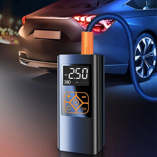 Car Portable Mini Tire Intelligent Air Pump, Style: Wired - Inflatable Pump by buy2fix | Online Shopping UK | buy2fix