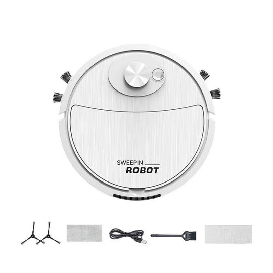 Intelligent Sweeping Robot Sweeping Mopping Suction 3 In 1 Cleaning Machine(8088 White)