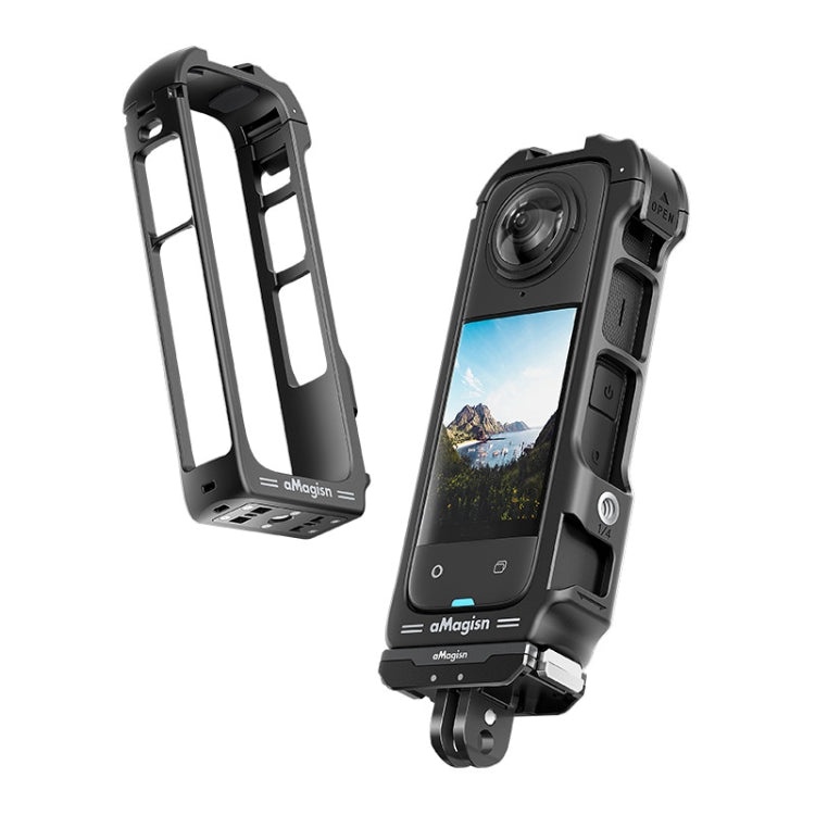 For Insta360 X4 aMagisn Quick-release Plastic Rabbit Cage Expansion Frame by aMagisn