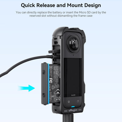 For Insta360 X4 aMagisn Quick-release Plastic Rabbit Cage Expansion Frame by aMagisn