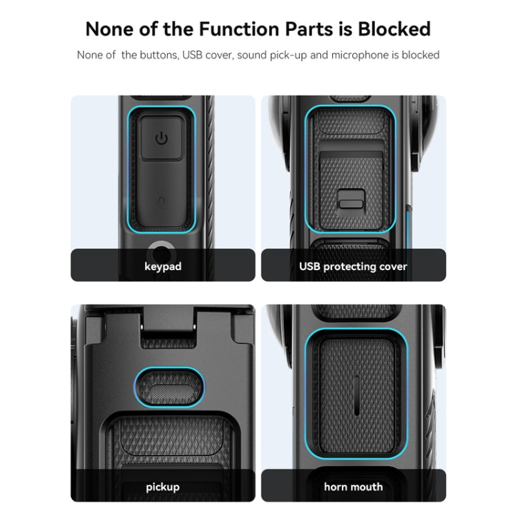 For Insta360 X4 aMagisn Quick-release Plastic Rabbit Cage Expansion Frame by aMagisn