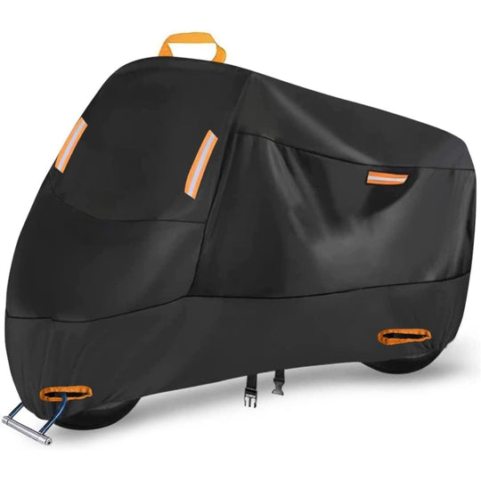 Motorcycle Rain Sun Protection Cover Oxford Cloth Dustproof With Anti-theft Buckle, Size: XXL