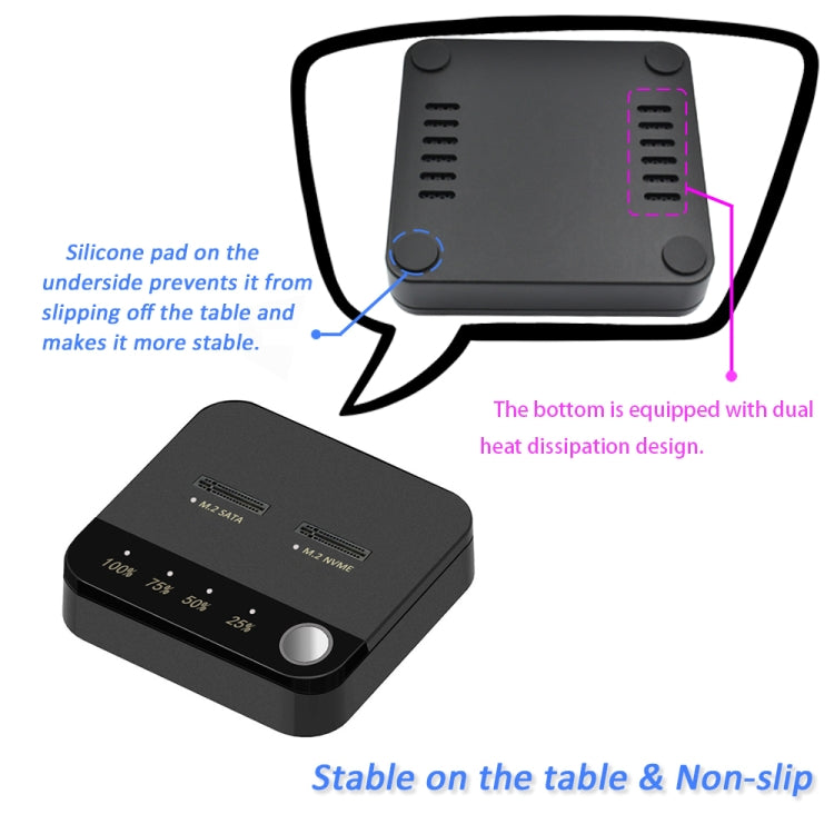 SSD Copy Machine M.2 SATA/NVME Mutual Copy Clone Online Read / Write HDD Enclosure by buy2fix