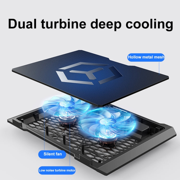 ICE COOREL S511 Laptop Radiator Heightening Bracket Dual-fans with Speed Regulation by ICE COOREL