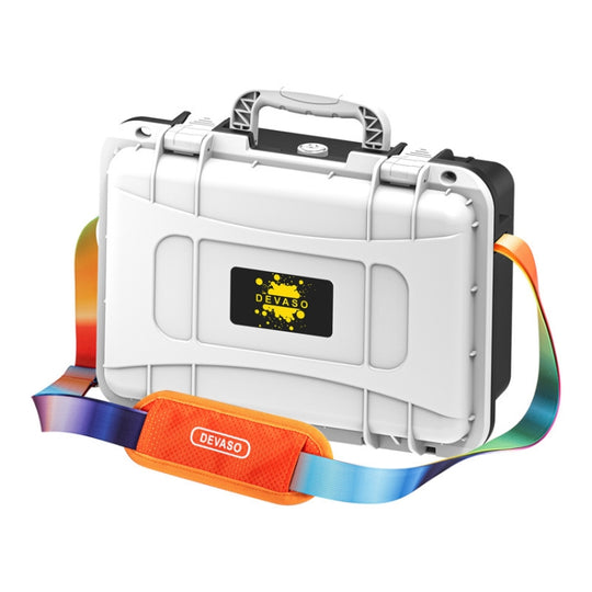 DEVASO For Switch / OLED IP67 Waterproof Storage Case Hardshell Bag, Color: Black White+Shoulder Strap
