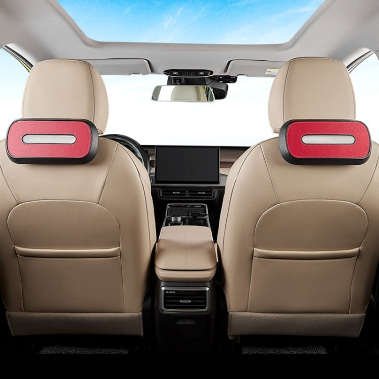 Car Sun Visor Hanging Sunroof Seat Back Tissue Box, Color: Suede Beige by buy2fix