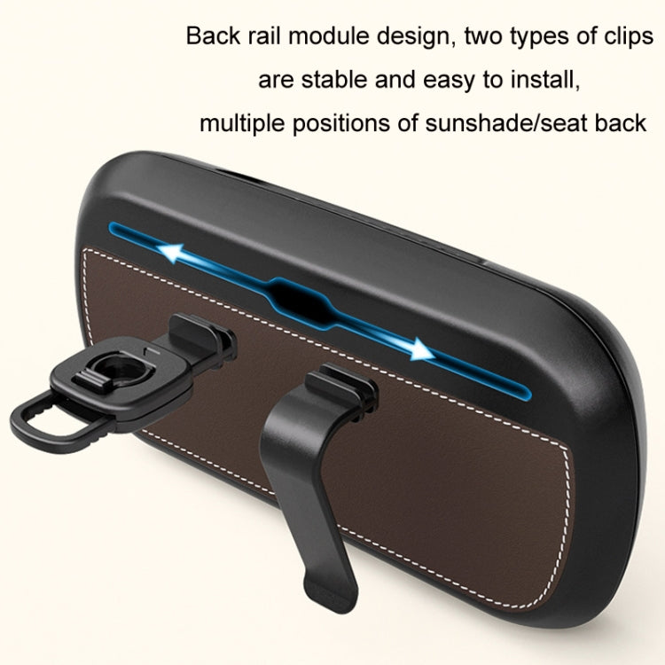 Car Sun Visor Hanging Sunroof Seat Back Tissue Box, Color: Suede Red by buy2fix