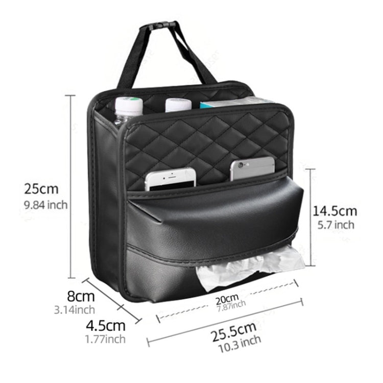 2 In 1 Car Seat Back Storage Hanging Tissue Bag, Style: Standard by buy2fix