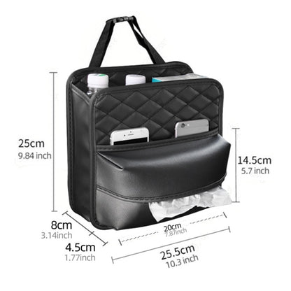 2 In 1 Car Seat Back Storage Hanging Tissue Bag, Style: Standard by buy2fix