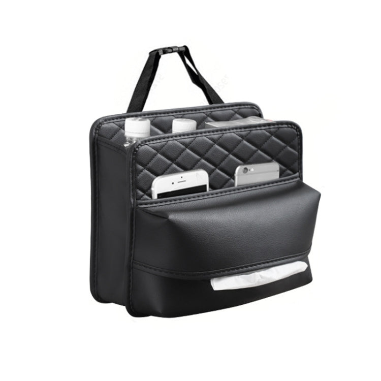 2 In 1 Car Seat Back Storage Hanging Tissue Bag, Style: Enlarged by buy2fix