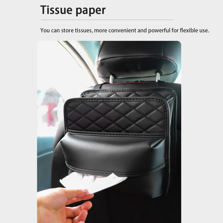 2 In 1 Car Seat Back Storage Hanging Tissue Bag, Style: Enlarged by buy2fix
