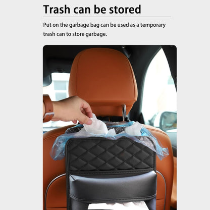 2 In 1 Car Seat Back Storage Hanging Tissue Bag, Style: Standard by buy2fix