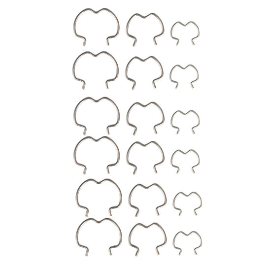 18pcs /Set Quick Connector Clip Transmission Cooler Wire Clip(Silver)