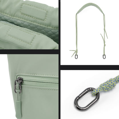 Cwatcun D159 Cloud Drawstring Camera Bag Shoulder Crossbody Photo Bag(Light Green) - Strap Satchel by Cwatcun | Online Shopping UK | buy2fix