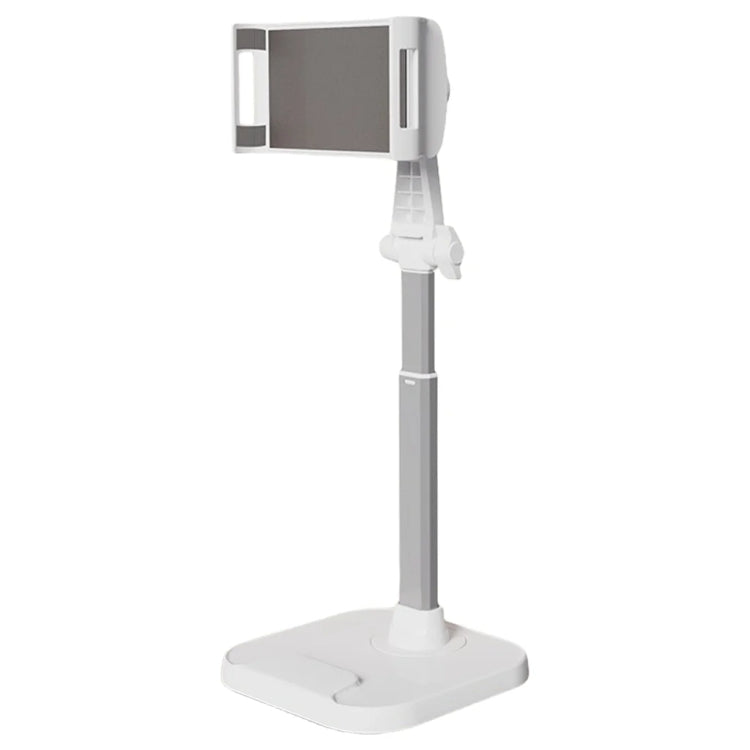 Dual-Position Rotatable Phone And Tablet Stand Retractable Weighted Base Desktop Holder, Spec: Tablet Model White - Desktop Holder by buy2fix | Online Shopping UK | buy2fix