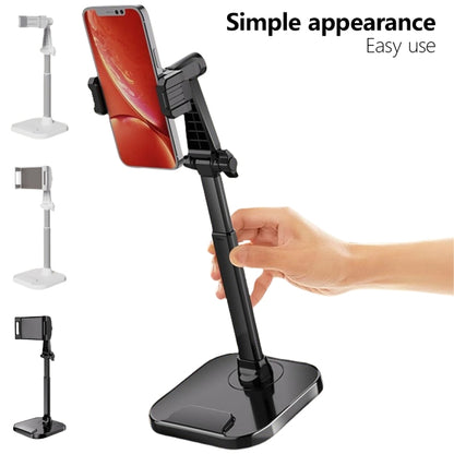 Dual-Position Rotatable Phone And Tablet Stand Retractable Weighted Base Desktop Holder, Spec: Tablet Model Black - Desktop Holder by buy2fix | Online Shopping UK | buy2fix