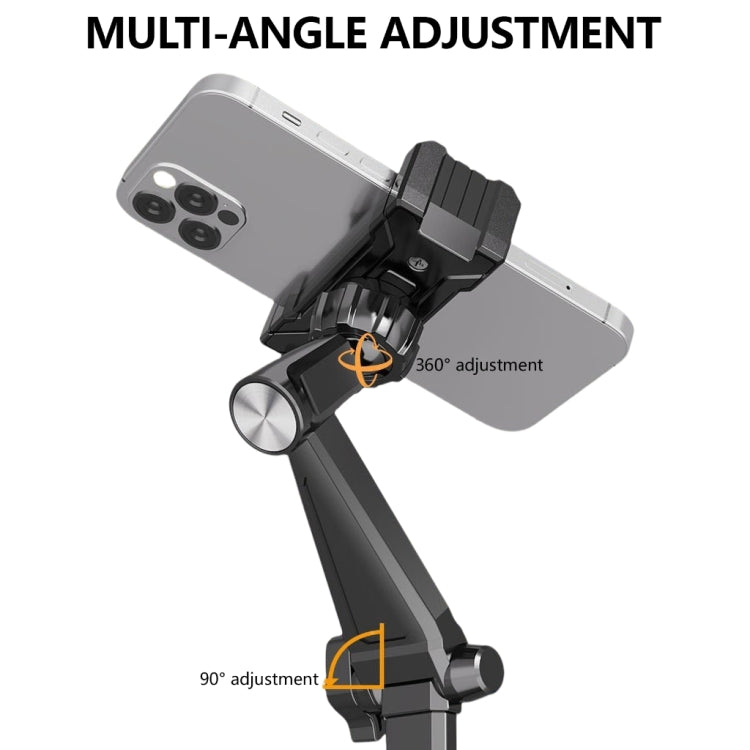Dual-Position Rotatable Phone And Tablet Stand Retractable Weighted Base Desktop Holder, Spec: Phone Model White - Desktop Holder by buy2fix | Online Shopping UK | buy2fix