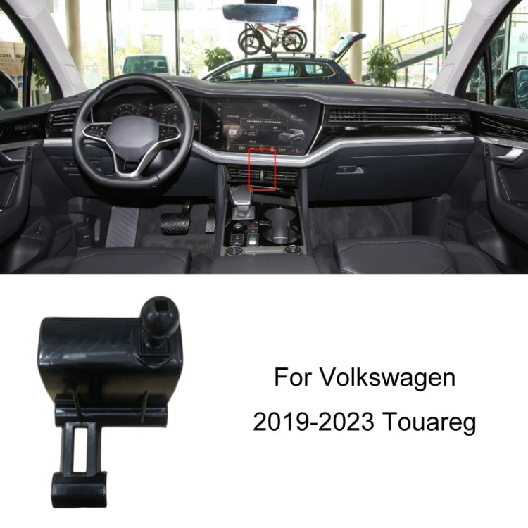 For Volkswagen Car Air Outlet Modified Mobile Phone Holder Base, Model: 19-23 Touareg by buy2fix