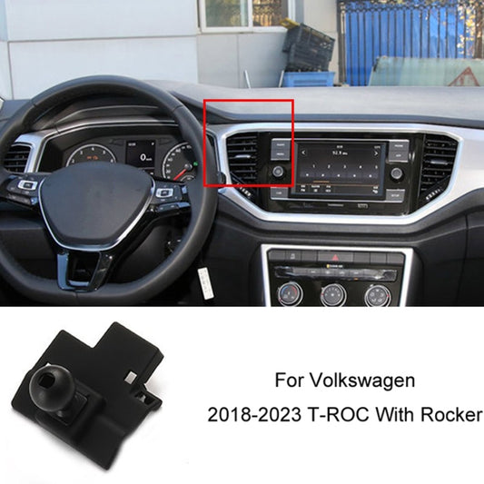 For Volkswagen Car Air Outlet Modified Mobile Phone Holder Base, Model: 18-23 T-ROC With Rocker by buy2fix